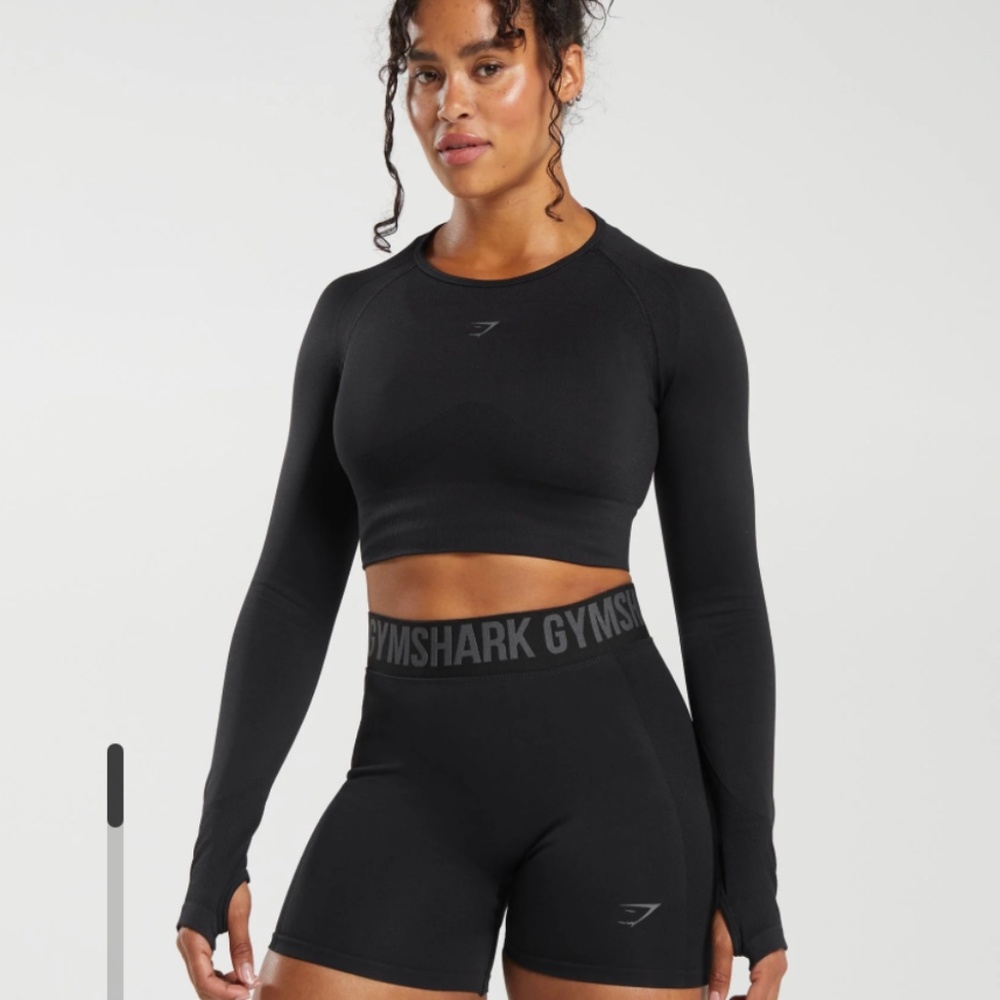 Gymshark Flex Sports Long Sleeve Crop Top Medium